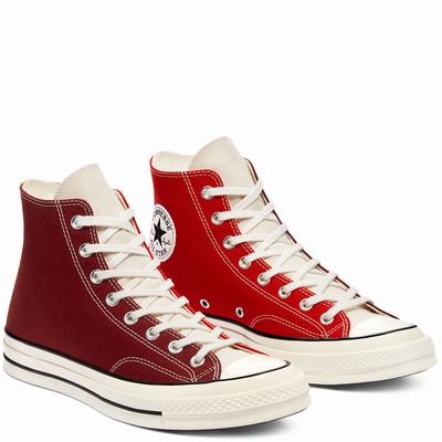 Női Converse Tri-Panel Chuck 70 Magasszárú Cipő CO6230745 Piros